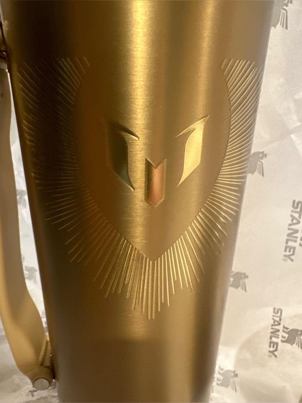 🏆MESSI LEGACY Stanley Gold Insulated Bottle and Matching Mate Cup SET - Picture 7 of 16